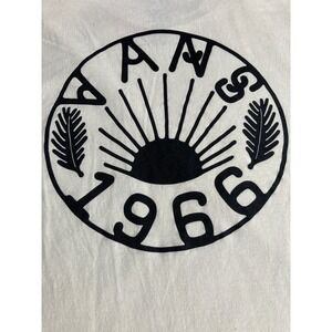 Vans Dakota Roche 1966 Pocket Tee T-Shirt Mens Small Off White Cream Graphic